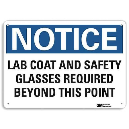 Lyle Plastic Notice Sign, 4 Holes, 10"x7", U5-1303-NP_10X7 U5-1303-NP_10X7