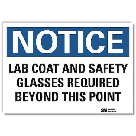 Lyle NoticeSign, ReflcSelfAdhVinyl, 14inWx10inH, U5-1303-RD_14X10 U5-1303-RD_14X10