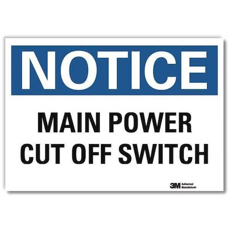 Lyle NoticeSign, ReflcSelfAdhVinyl, 14inWx10inH, U5-1316-RD_14X10 U5-1316-RD_14X10