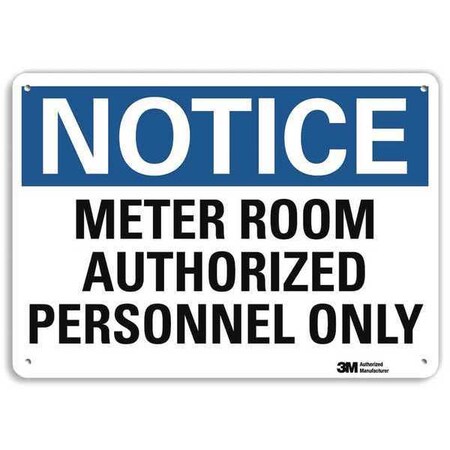 Lyle Plastic Notice Sign, 4 Holes, 10"x7", U5-1324-NP_10X7 U5-1324-NP_10X7