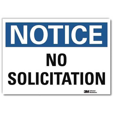 Lyle Notice Sign, 5 in H, 7 in W, Reflective Sheeting, Horizontal Rectangle, English, U5-1411-RD_7X5 U5-1411-RD_7X5