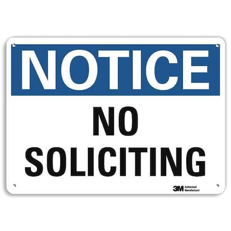 Lyle Notice Sign, 7 in H, 10 in W, Aluminum, Vertical Rectangle, English, U5-1413-RA_10X7 U5-1413-RA_10X7