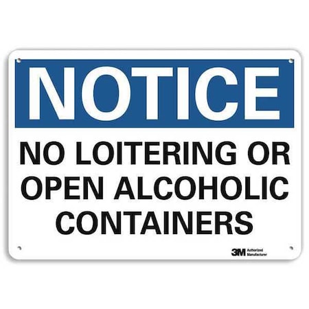 Lyle Notice Sign, 7 in H, 10 in W, Aluminum, Vertical Rectangle, English, U5-1385-NA_10x7 U5-1385-NA_10x7