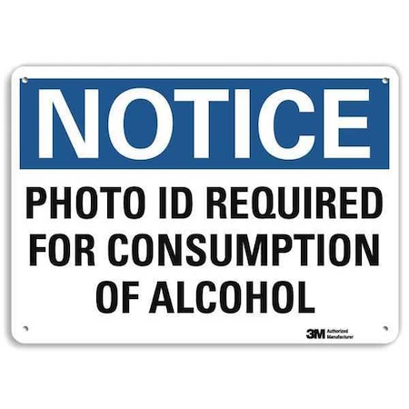 Lyle Notice Sign, 10 in H, 14 in W, Aluminum, Horizontal Rectangle, English, U5-1446-NA_14x10 U5-1446-NA_14x10
