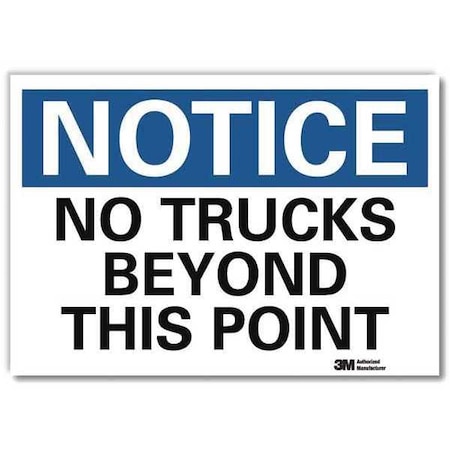 Lyle Notice Sign, 10 in H, 14 in W, Reflective Sheeting, Horizontal Rectangle, English, U5-1421-RD_14X10 U5-1421-RD_14X10