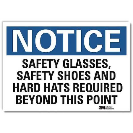 Lyle NoticeSign, ReflectSelfAdhVinyl, 7inWx5inH, U5-1506-RD_7X5 U5-1506-RD_7X5