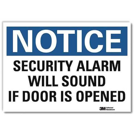 Lyle Notice Sign, 7" x 10", Vinyl, 7 in H, 10 in W, Reflective Sheeting, English, U5-1511-RD_10X7 U5-1511-RD_10X7