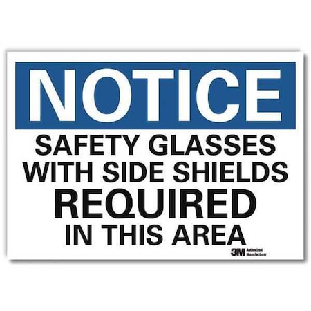 Lyle NoticeSign, ReflecSelfAdhVinyl, 10inWx7inH, U5-1505-RD_10X7 U5-1505-RD_10X7