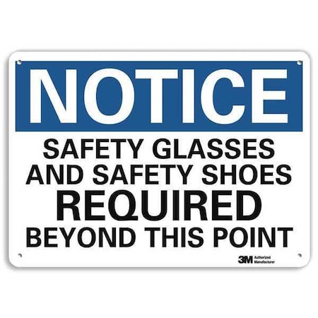 Lyle Plastic Notice Sign, 4 Holes, 10"x7", U5-1494-NP_10X7 U5-1494-NP_10X7