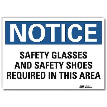 Lyle NoticeSign, ReflcSelfAdhVinyl, 14inWx10inH, U5-1495-RD_14X10 U5-1495-RD_14X10