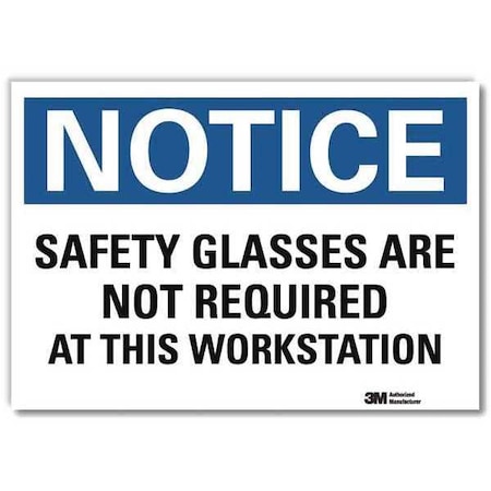 Lyle NoticeSign, ReflecSelfAdhVinyl, 10inWx7inH, U5-1497-RD_10X7 U5-1497-RD_10X7