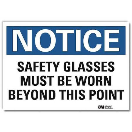 Lyle NoticeSign, ReflecSelfAdhVinyl, 10inWx7inH, U5-1499-RD_10X7 U5-1499-RD_10X7
