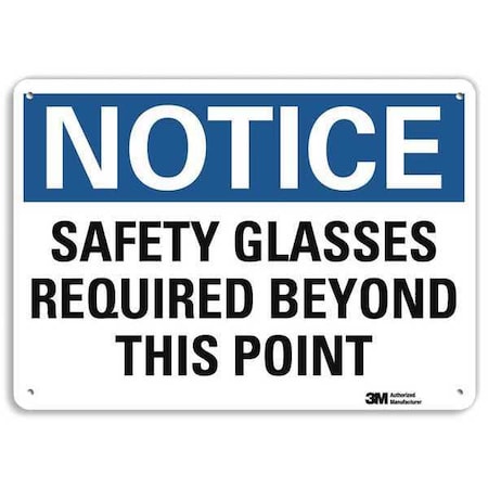 Lyle Notice Sign, 14" Wx10" H, 0.04" Thickness, U5-1500-NA_14x10 U5-1500-NA_14x10