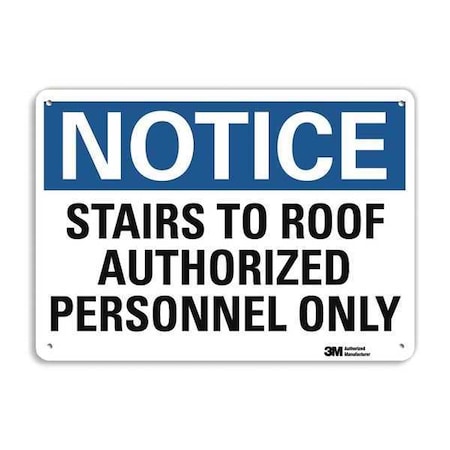 Lyle Notice Sign, 7 in H, 10 in W, Aluminum, Vertical Rectangle, English, U5-1528-NA_10x7 U5-1528-NA_10x7