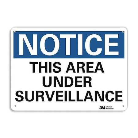 Lyle Notice Sign, 10 in H, 14 in W, Aluminum, Horizontal Rectangle, English, U5-1547-RA_14X10 U5-1547-RA_14X10
