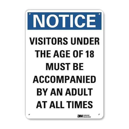 Lyle Notice Sign, 10 in H, 7 in W, Aluminum, Horizontal Rectangle, English, U5-1605-RA_7X10 U5-1605-RA_7X10