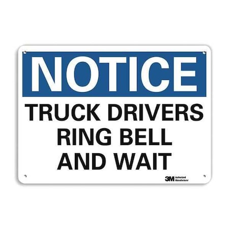 Lyle Notice Sign, 7 in H, 10 in W, Aluminum, Vertical Rectangle, English, U5-1580-RA_10X7 U5-1580-RA_10X7