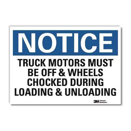Lyle Notice Sign, 7 in H, 10 in W, Reflective Sheeting, Vertical Rectangle, English, U5-1582-RD_10X7 U5-1582-RD_10X7