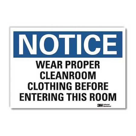 Lyle NoticeSign, ReflectSelfAdhVinyl, 7inWx5inH, U5-1623-RD_7X5 U5-1623-RD_7X5