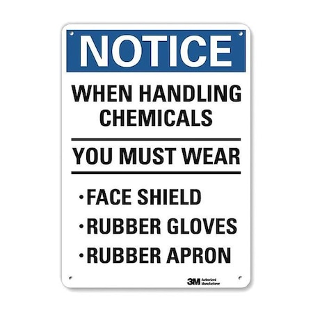 Lyle Notice Sign, 10" Wx14" H, 0.04" Thickness U5-1631-NA_10x14
