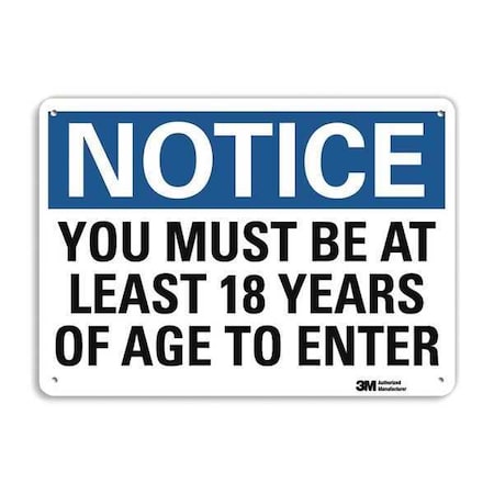 Lyle Facility Sign, 7 in H, 10 in W, Plastic, Vertical Rectangle, English, U5-1635-NP_10X7 U5-1635-NP_10X7
