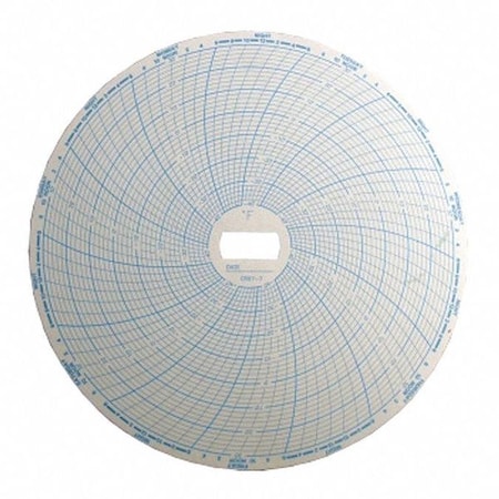 Supco 7 Day Chart -40Deg F To 30Deg F, PK60 CR87-7