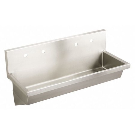 Elkay Bathroom Sink 45 in x 16 in, 2, Wall Hung, 14 ga. 304 Stainless Steel EWMA48204