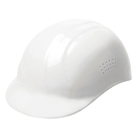 Deltaplus Vented Bump Cap, Front Brim, 4-Point Pinlock Suspension, Fits Hat Size 6 1/2 to 7 3/4, White WEL19111WH