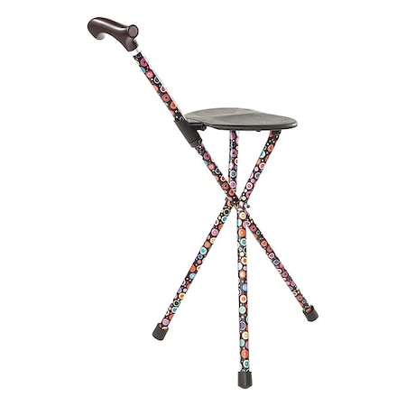 Switch Sticks Walking Stick Seat, Single, 2 in, Bubbles 502-2002-5100