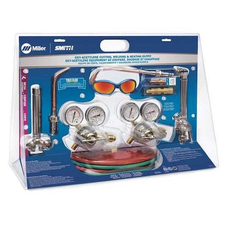 Smith Equipment Gas Welding Outfit, ToughCut Series, CC509P, MW205 MB55A-510