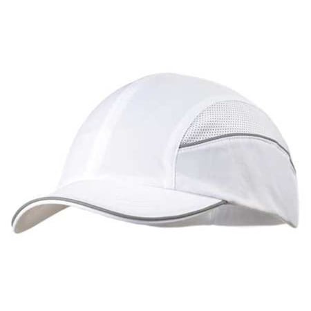 Surflex Bump Cap, Short Brim Baseball, Inner ABS Polymer, Outer Nylon, Hook-and-Loop Suspension, White SCARAP1WHT