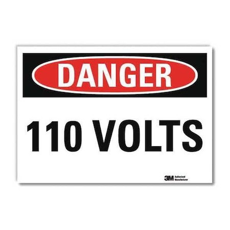 Lyle Danger Sign, Self-Adhesv Mount, 10inWx7inH, U3-1064-RD_10X7 U3-1064-RD_10X7