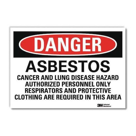 Lyle Danger Sign, Slf-Adhesv Mount, 14inWx10inH, U3-1112-RD_14X10 U3-1112-RD_14X10