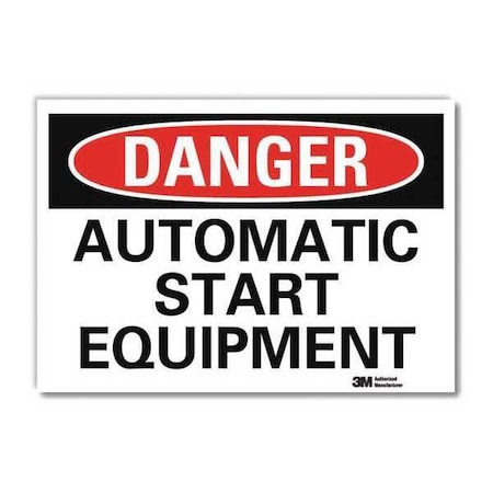 Lyle Danger Sign, 7 in Height, 10 in Width, Reflective Sheeting, Vertical Rectangle, English U3-1121-RD_10X7