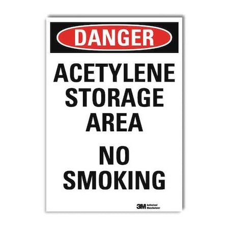 Lyle Danger Sign, 7" H, 5 in W, Reflective Sheeting, Vertical Rectangle, English, U3-1085-RD_5X7 U3-1085-RD_5X7
