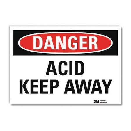 Lyle Danger Sign, 10 in H, 14 in W, Horizontal Rectangle, English, U3-1091-RD_14X10 U3-1091-RD_14X10