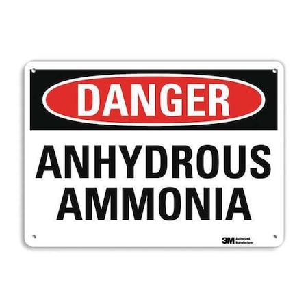 Lyle Danger Sign, 10 in H, 14 in W, Vertical Rectangle, English, U3-1103-RA_14X10 U3-1103-RA_14X10