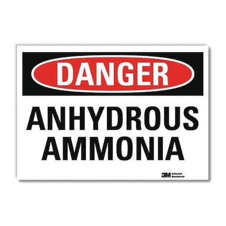 Lyle Danger Sign, 5 in H, 7 in W, Horizontal Rectangle, English, U3-1103-RD_7X5 U3-1103-RD_7X5