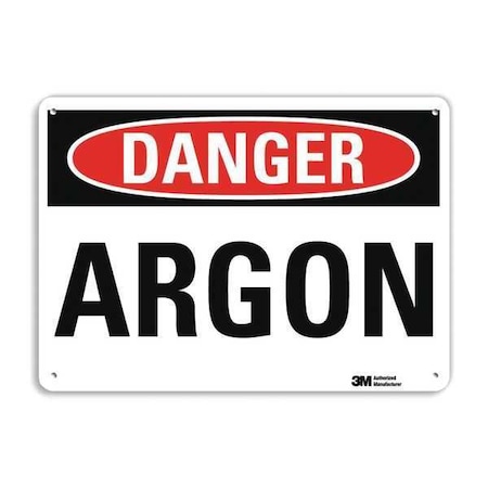Lyle Danger Sign, 10 in H, 14 in W, Vertical Rectangle, English, U3-1106-RA_14X10 U3-1106-RA_14X10
