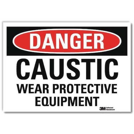 Lyle Danger Sign, Self-Adhesv Mount, 7inWx5inH, U3-1161-RD_7X5 U3-1161-RD_7X5