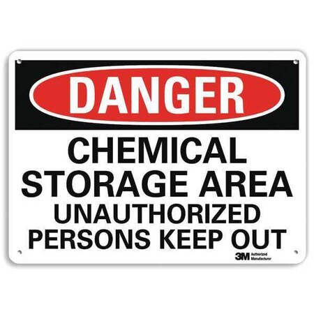 Lyle Danger Sign, 10 in H, 14 in W, Vertical Rectangle, English, U3-1167-NA_14x10 U3-1167-NA_14x10