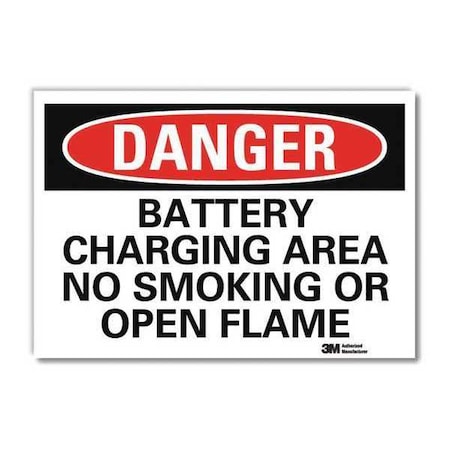 Lyle Danger Sign, 5 in H, 7 in W, Reflective Sheeting, Horizontal Rectangle, English, U3-1126-RD_7X5 U3-1126-RD_7X5