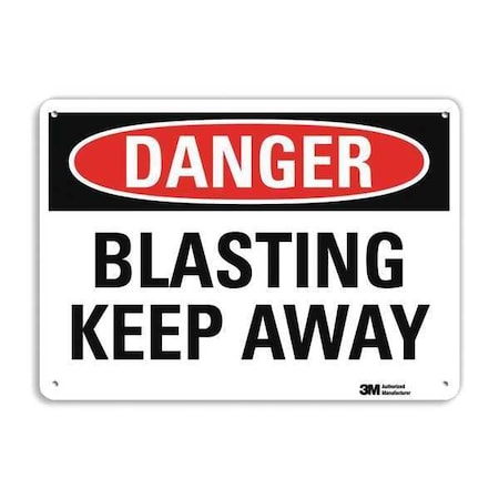Lyle Danger Sign, 7 in Height, 10 in Width, Plastic, Vertical Rectangle, English U3-1135-NP_10X7