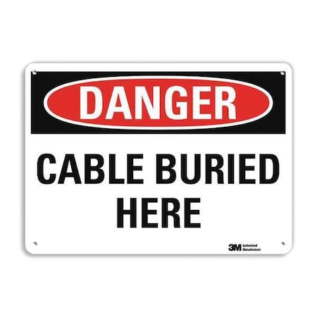 Lyle Danger Sign, 10 in H, 14 in W, Vertical Rectangle, English, U3-1142-RA_14X10 U3-1142-RA_14X10