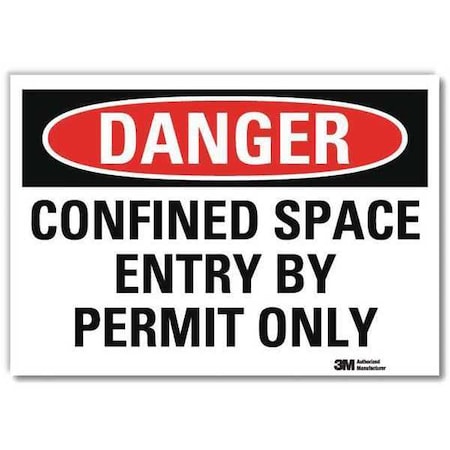 Lyle Danger Sign, Self-Adhesv Mount, 10inWx7inH, U3-1205-RD_10X7 U3-1205-RD_10X7