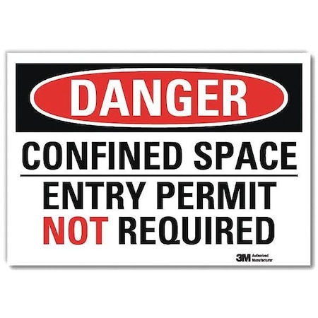 Lyle Danger Sign, Slf-Adhesv Mount, 14inWx10inH, U3-1208-RD_14X10 U3-1208-RD_14X10