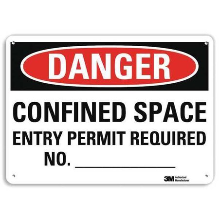 Lyle Danger Sign, 4 Hole Mount, 14inWx10inH, U3-1211-RA_14X10 U3-1211-RA_14X10