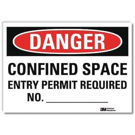 Lyle Danger Sign, Slf-Adhesv Mount, 14inWx10inH, U3-1211-RD_14X10 U3-1211-RD_14X10