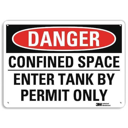 Lyle Danger Sign, 10" W, 7" H, 0.040" Thickness, U3-1203-NA_10x7 U3-1203-NA_10x7