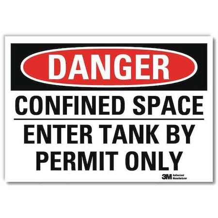 Lyle Danger Sign, Self-Adhesv Mount, 10inWx7inH, U3-1203-RD_10X7 U3-1203-RD_10X7